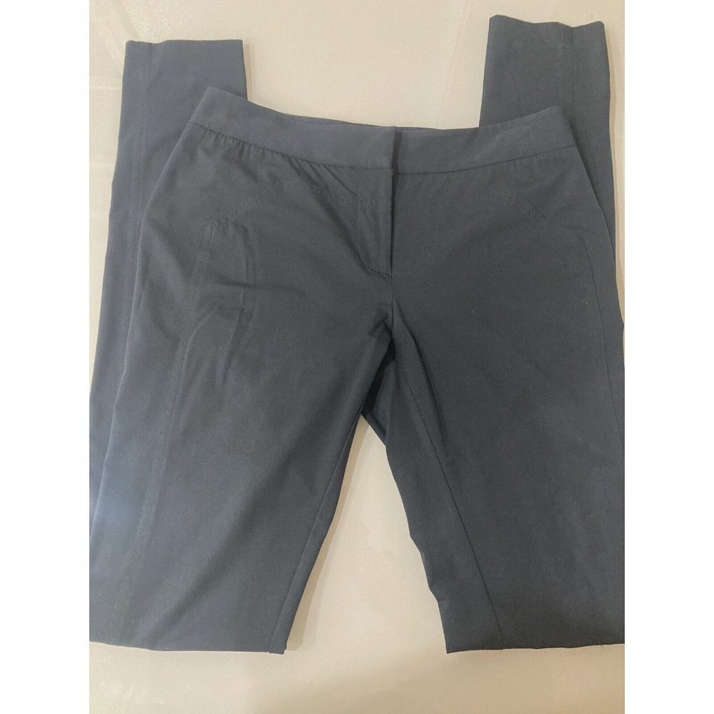 Diane Von Furstenberg Womens Under Armour Skinny Pants Size 6 Black Slim casual